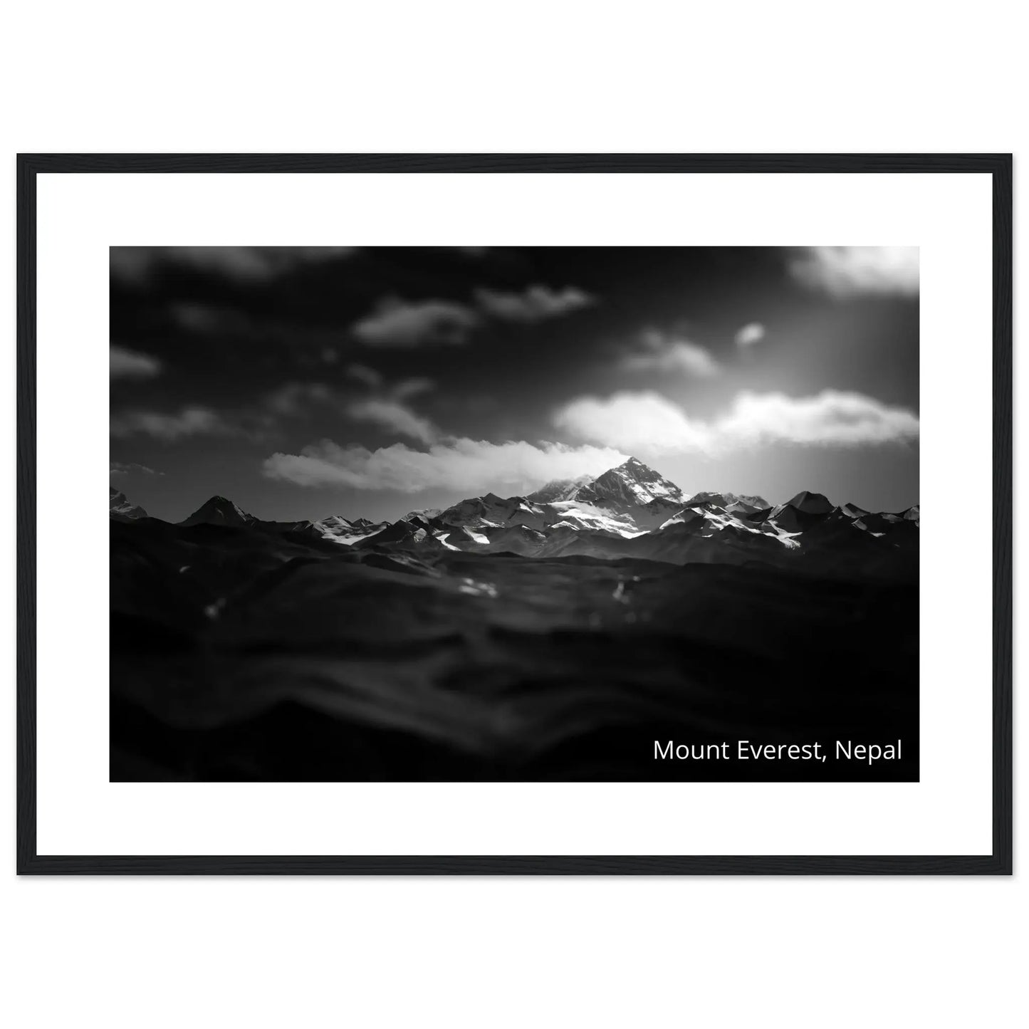 “Premium 🌿Earth-Conscious Pine Wall Art” - Untamed Nature Collections: Mt. Everest, Nepal - Canvas Wiggle