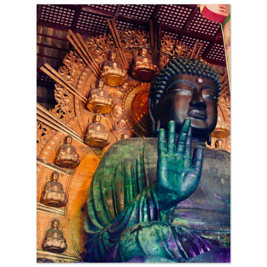 “Premium 🌿Earth-Conscious Wood Art” - Buddha Collections: Todai-ji Temple in Nara, Japan - Canvas Wiggle